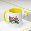 Christmas Mug - Merry Christmas Green & Red Text Santa Present