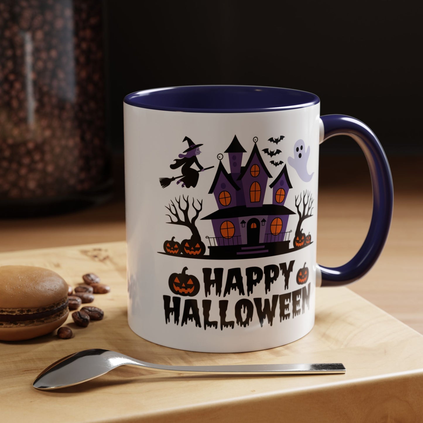 Halloween Mug - Happy Halloween Purple House