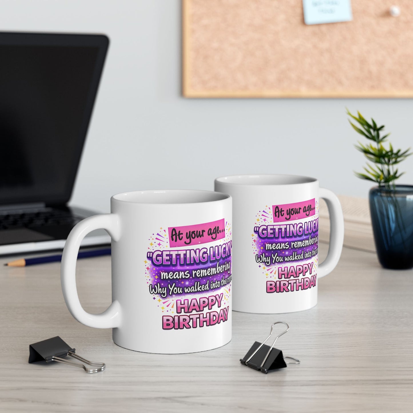 Birthday Mug - At Your Age Getting Lucky Female