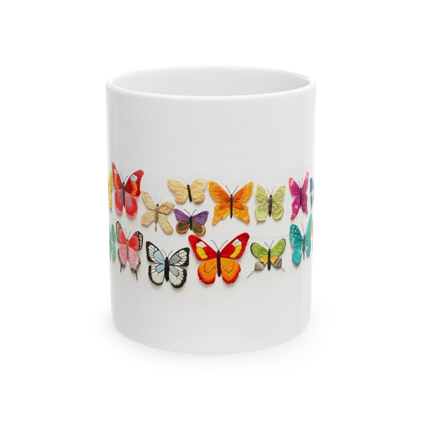Artistic Mug - Felted Butterflies