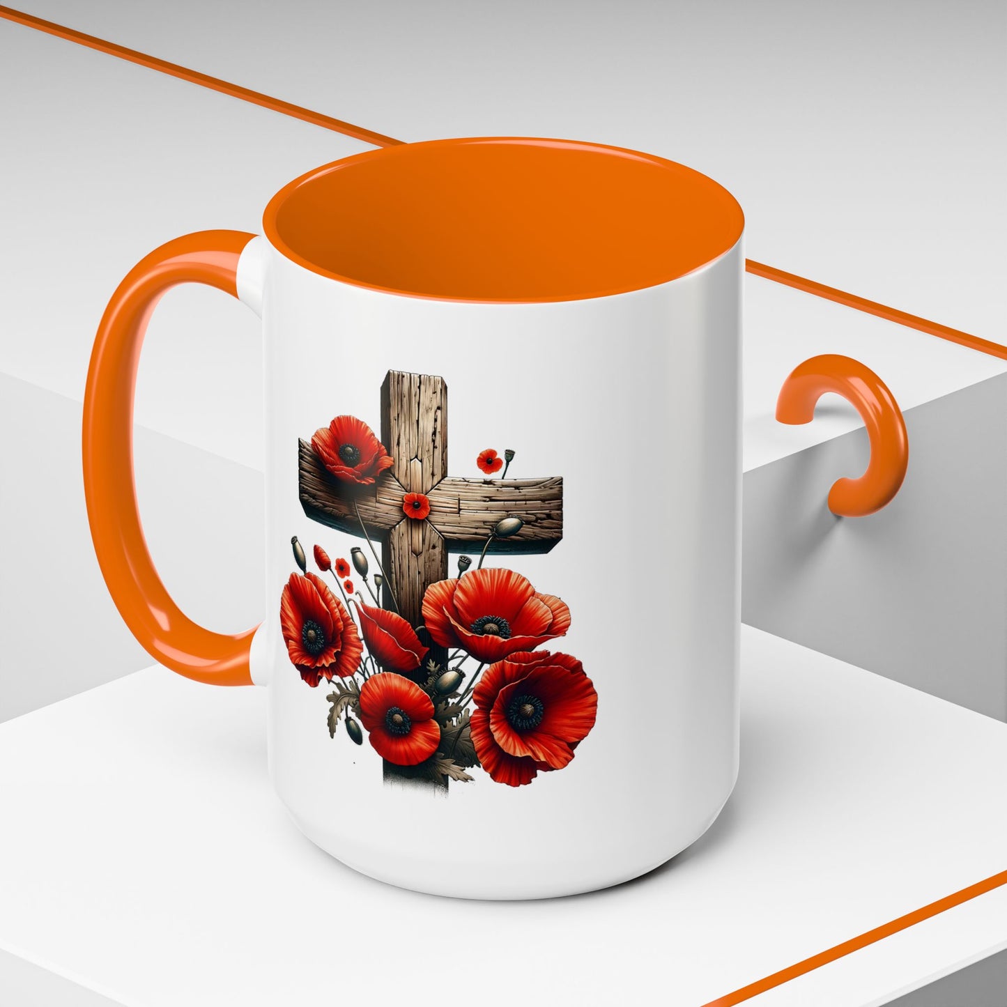 4th of July Mug - Fallen Soldier Cross