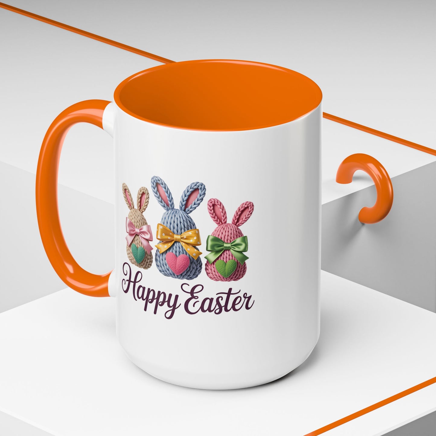 Easter Mug - Yarn Bunnies
