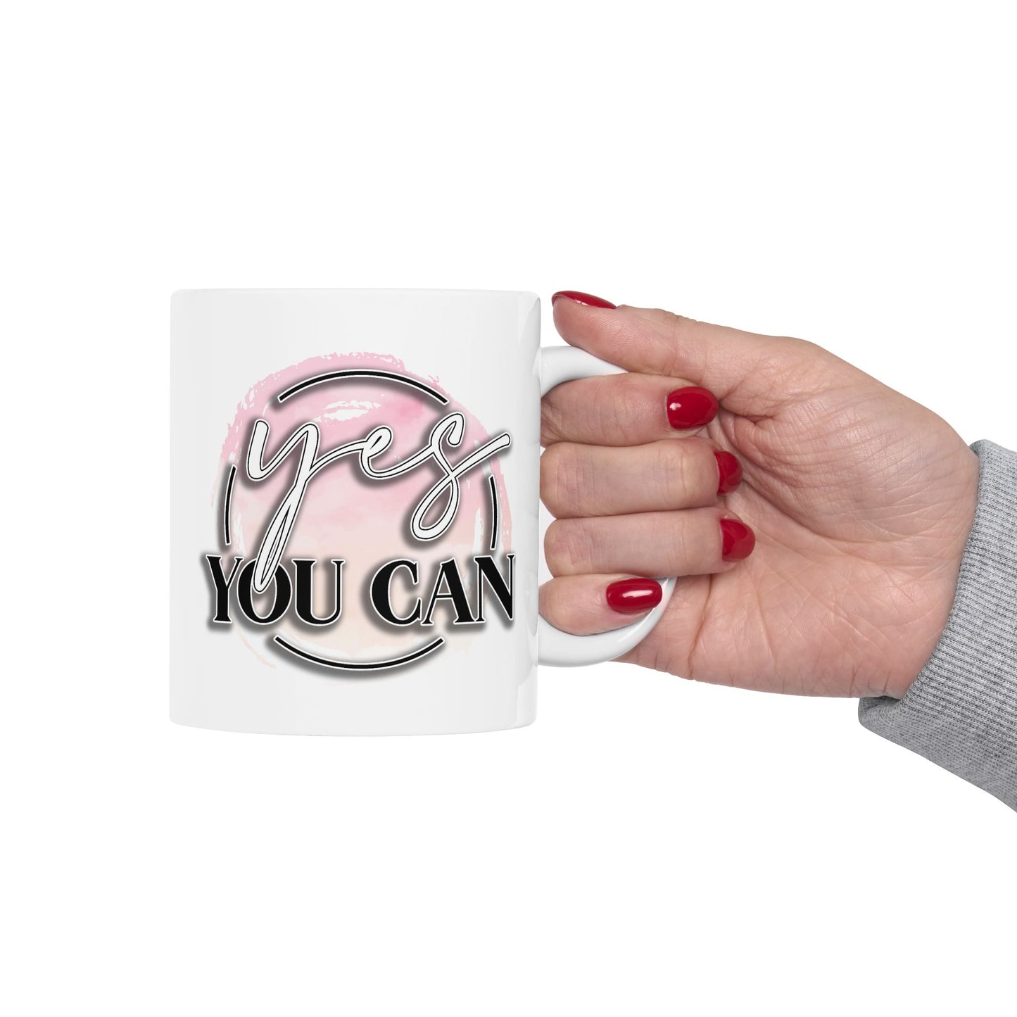 Motivation Mug - Yes You Can Circle