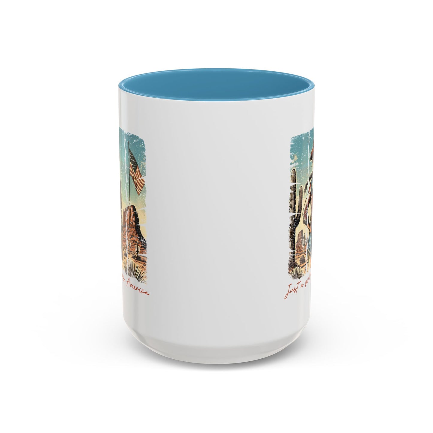 4th of July Mug - Just a Girl Who Loves America