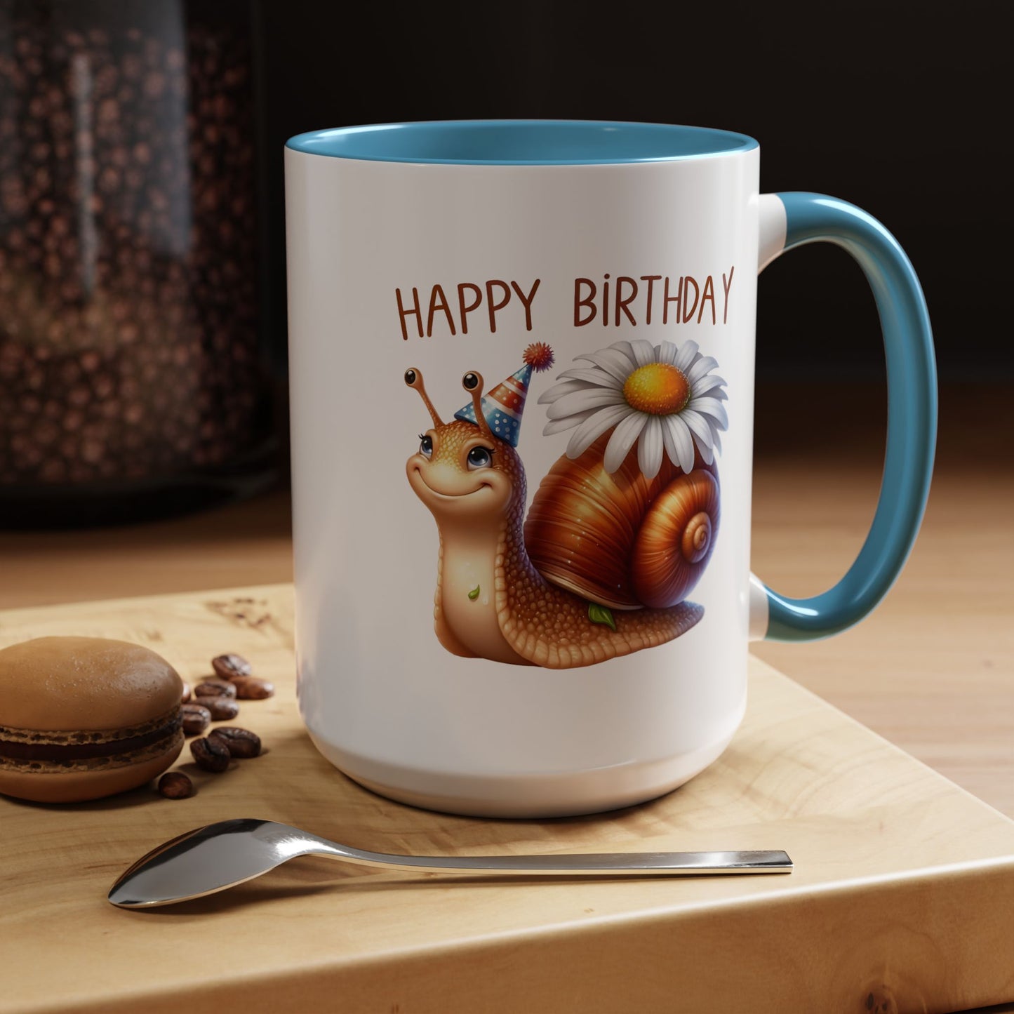 Birthday Mug - Snail Flower