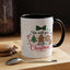 Christmas Mug - We Wish You a Merry Christmas Black & Red Text Cookies & Candy