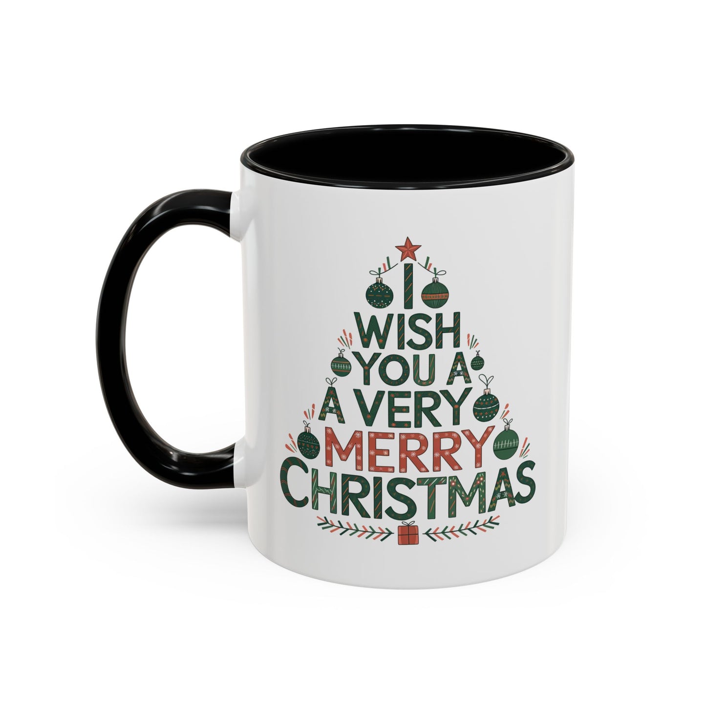 Christmas Mug - I Wish You a Merry Christmas Tree