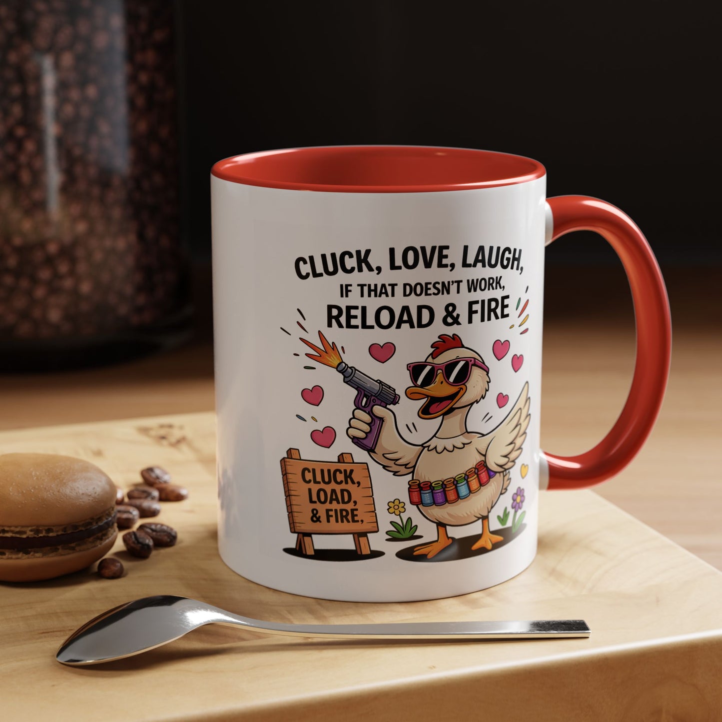 Adult Mug - Cluck Love Laugh