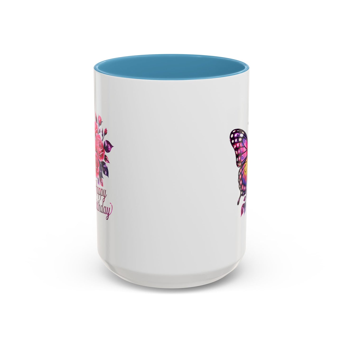 Birthday Mug - Butterfly Flowers
