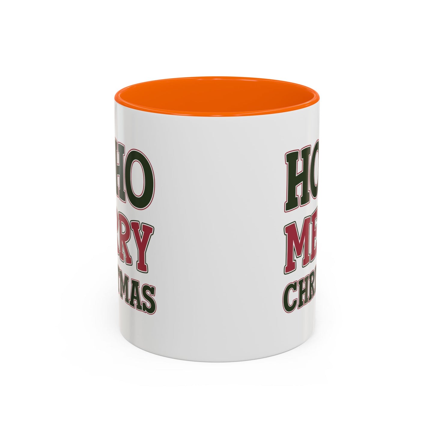 Christmas Mug - Ho Ho Ho Merry Christmas Red & Green Text 4