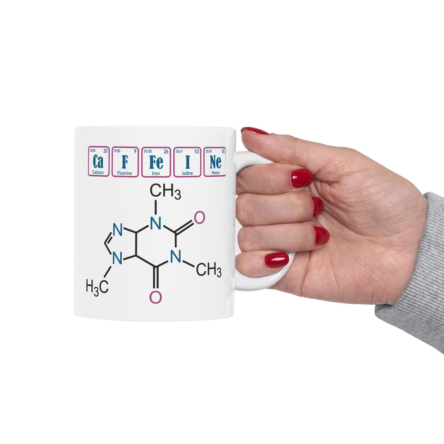 Humor Mug - Caffeine Molecule