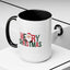 Christmas Mug - Merry Christmas Green & Red Text Santa