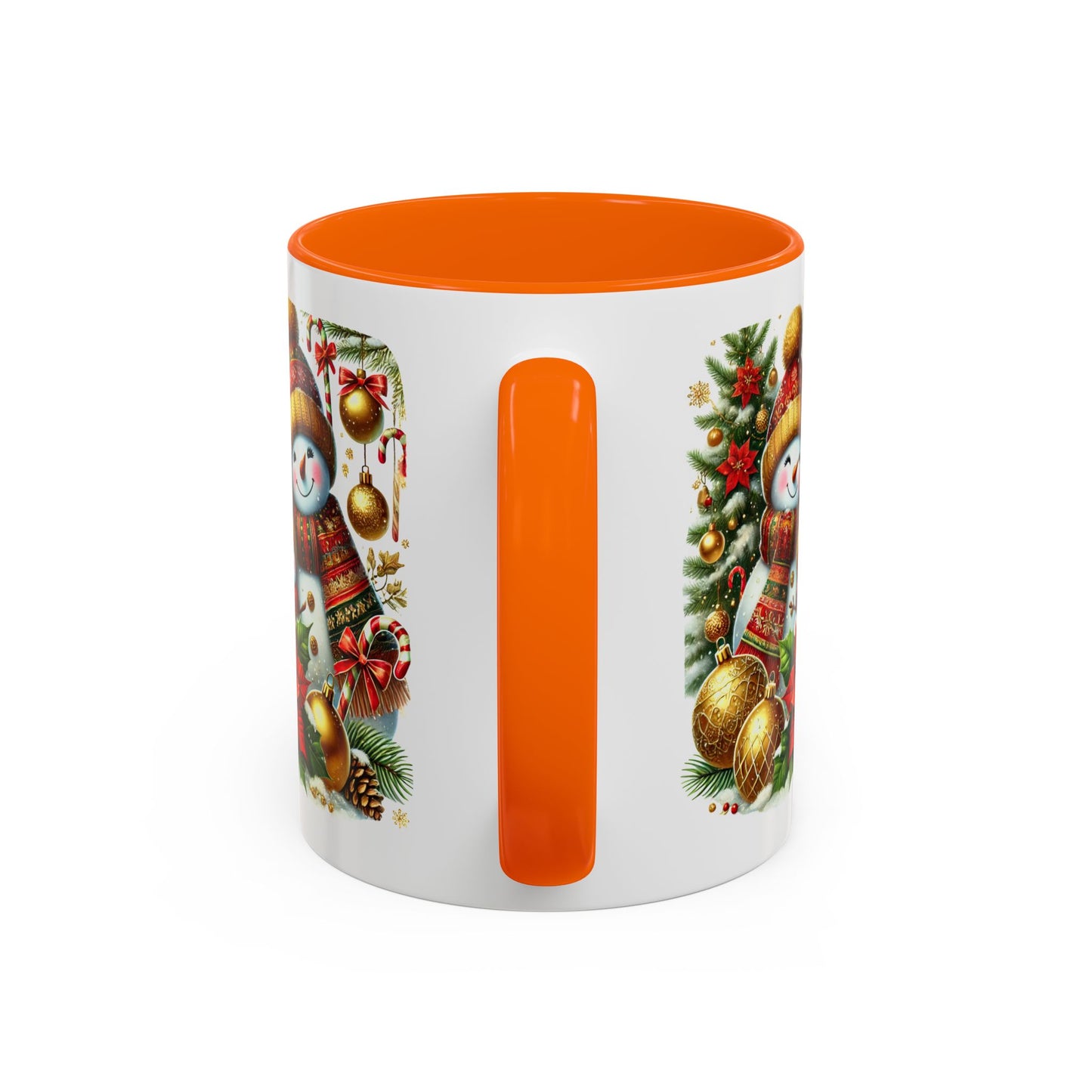 Christmas Mug - Gold Snowman Family 2