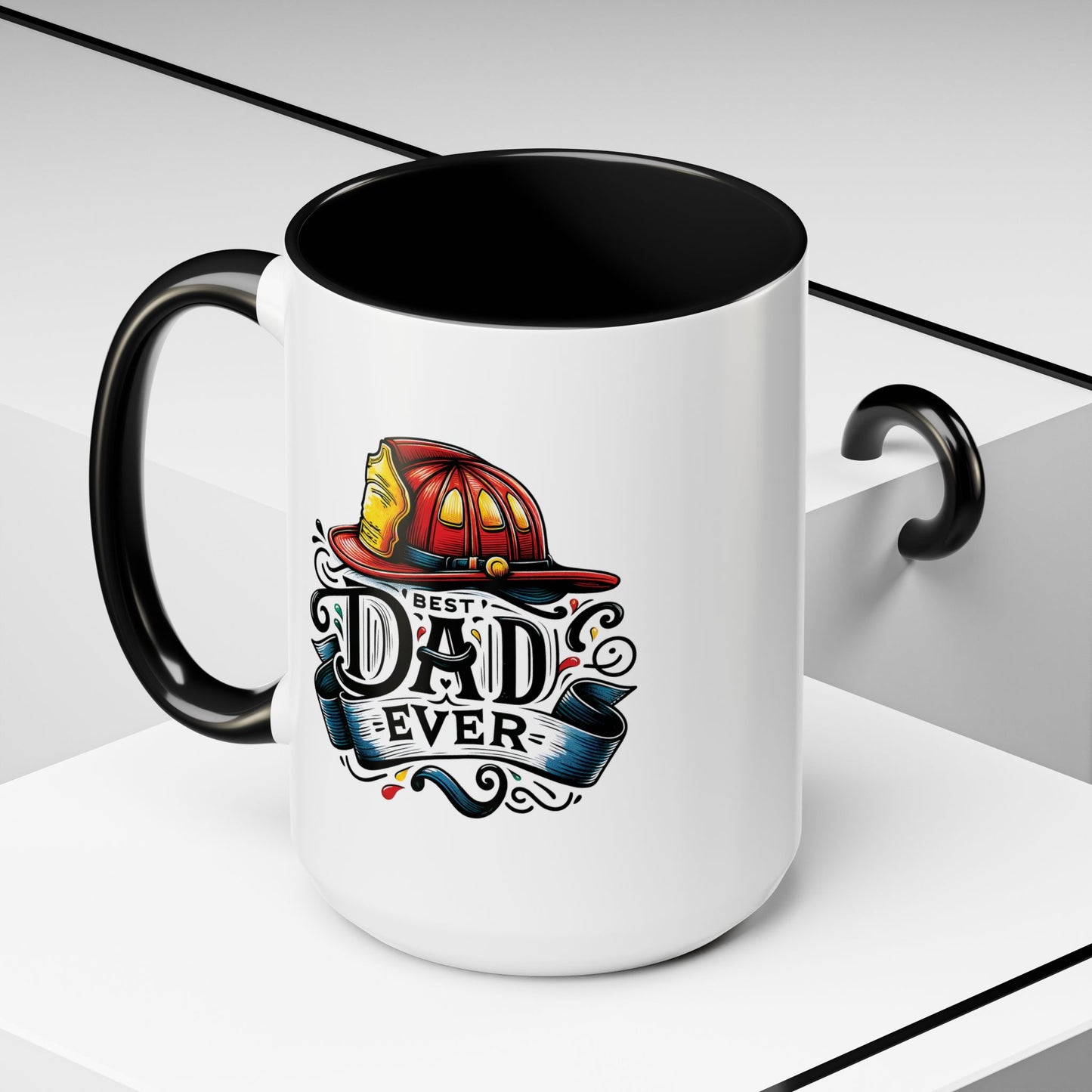 Father's Day Mug - Best Dad Ever Fireman