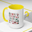 Christmas Mug - Merry Christmas Red White & Green Text Collage