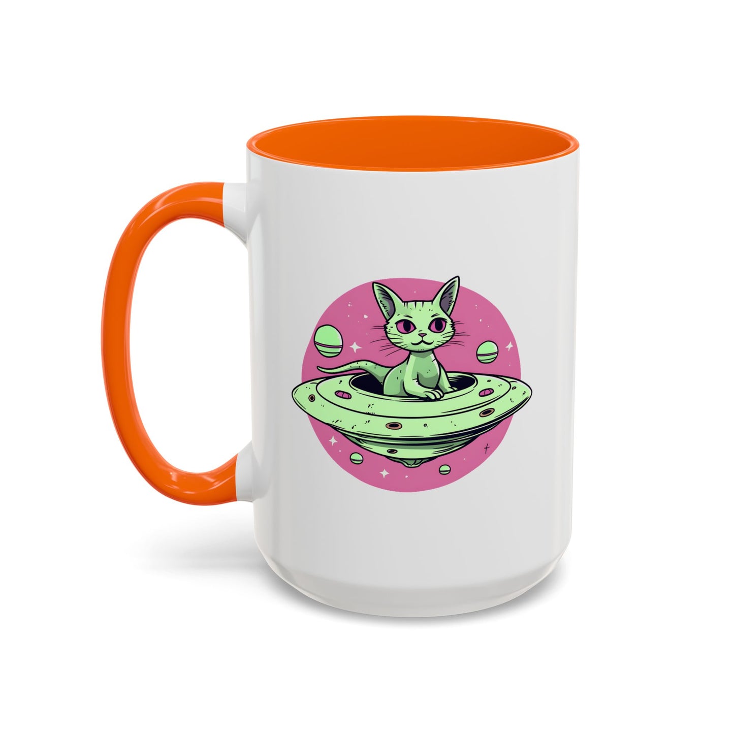 Alien Mug - Flying Saucer Cat