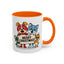 Christmas Mug - Merry Christmas Black Text Mouse Dog Cat Bird