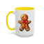 Christmas Mug - Gingerbread Man Red Bow