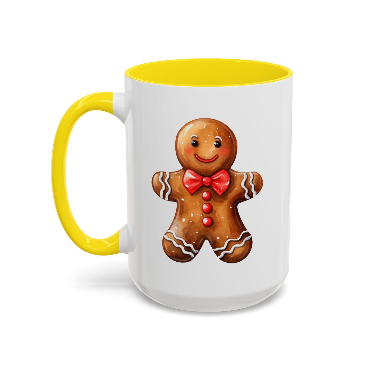 Christmas Mug - Gingerbread Man Red Bow