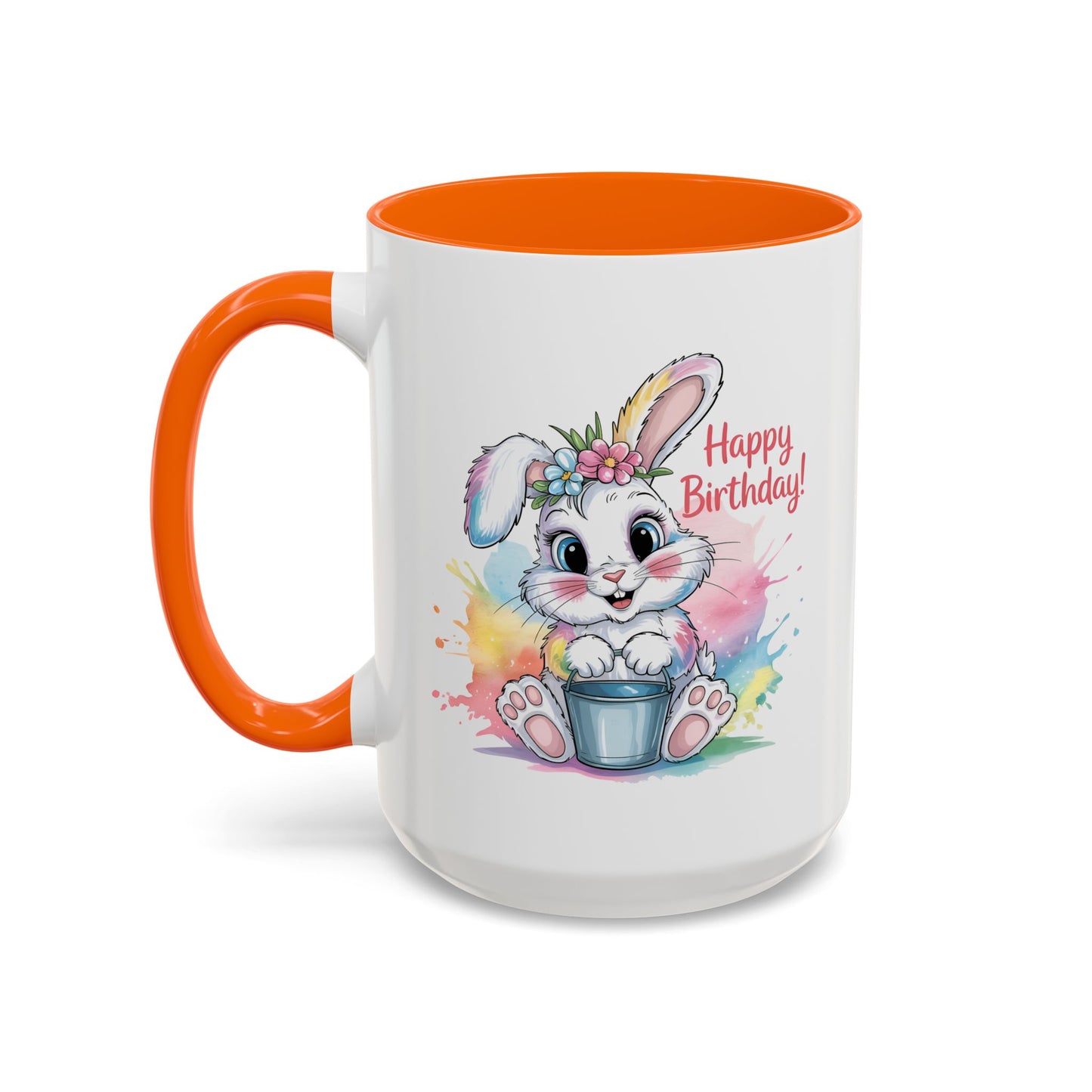 Birthday Mug - Happy Birthday Cute Bunny