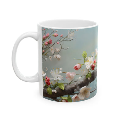Artistic Mug - Felted Bird