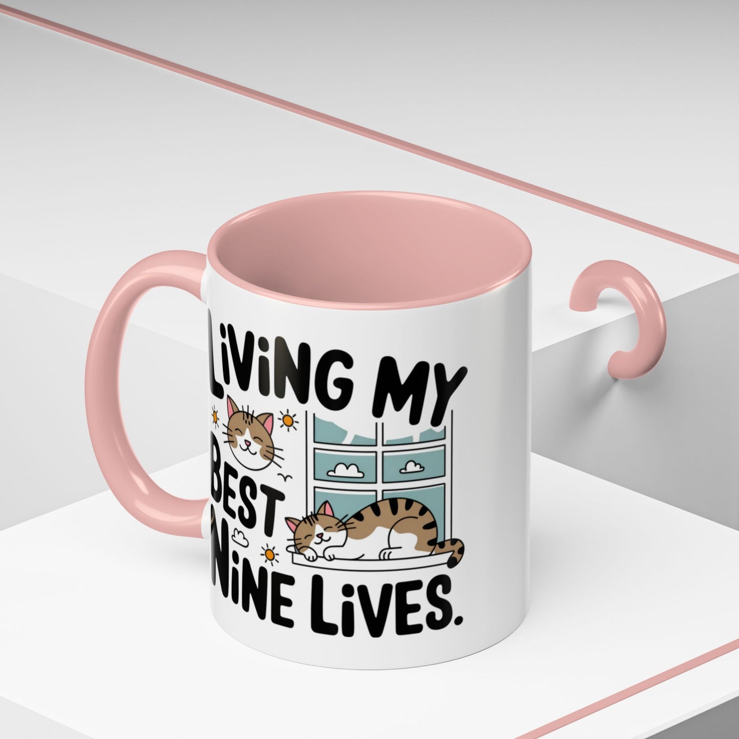 Animal Mug - Living My Best Nine Lives