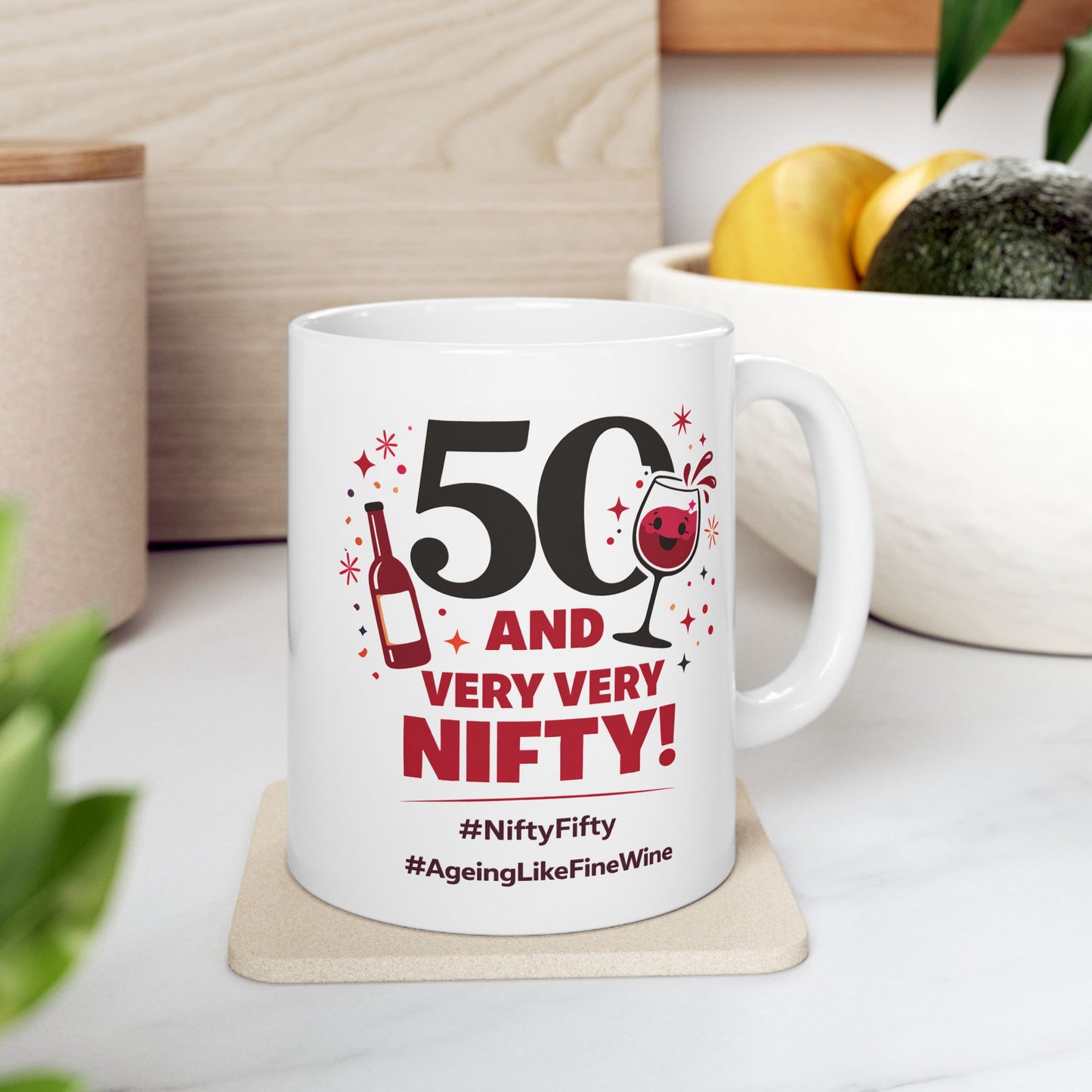 Birthday Mug - 50 and Very Very Nifty