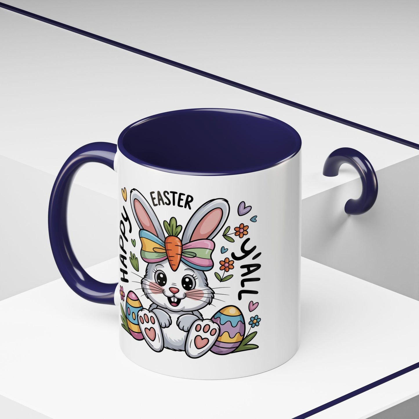 Easter Mug - Happy Easter Y'all Bunny