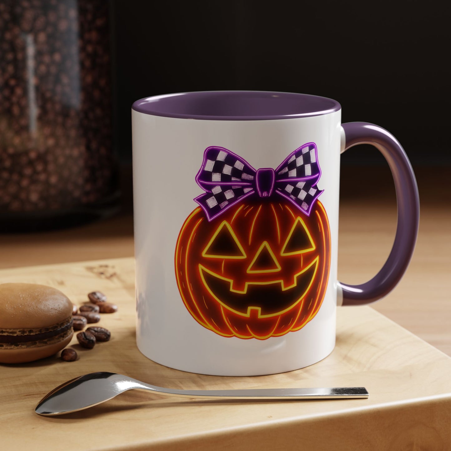 Halloween Mug - Purple Bow's Pumpkin