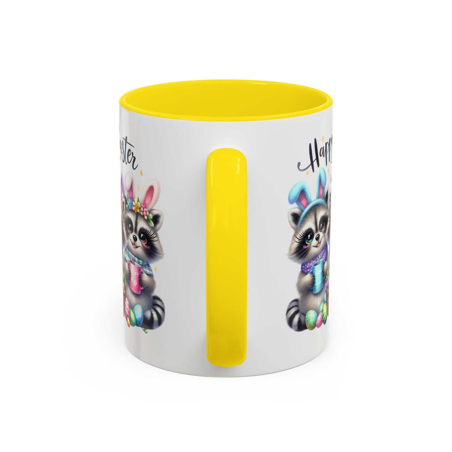 Easter Mug - Happy Easter Racoons