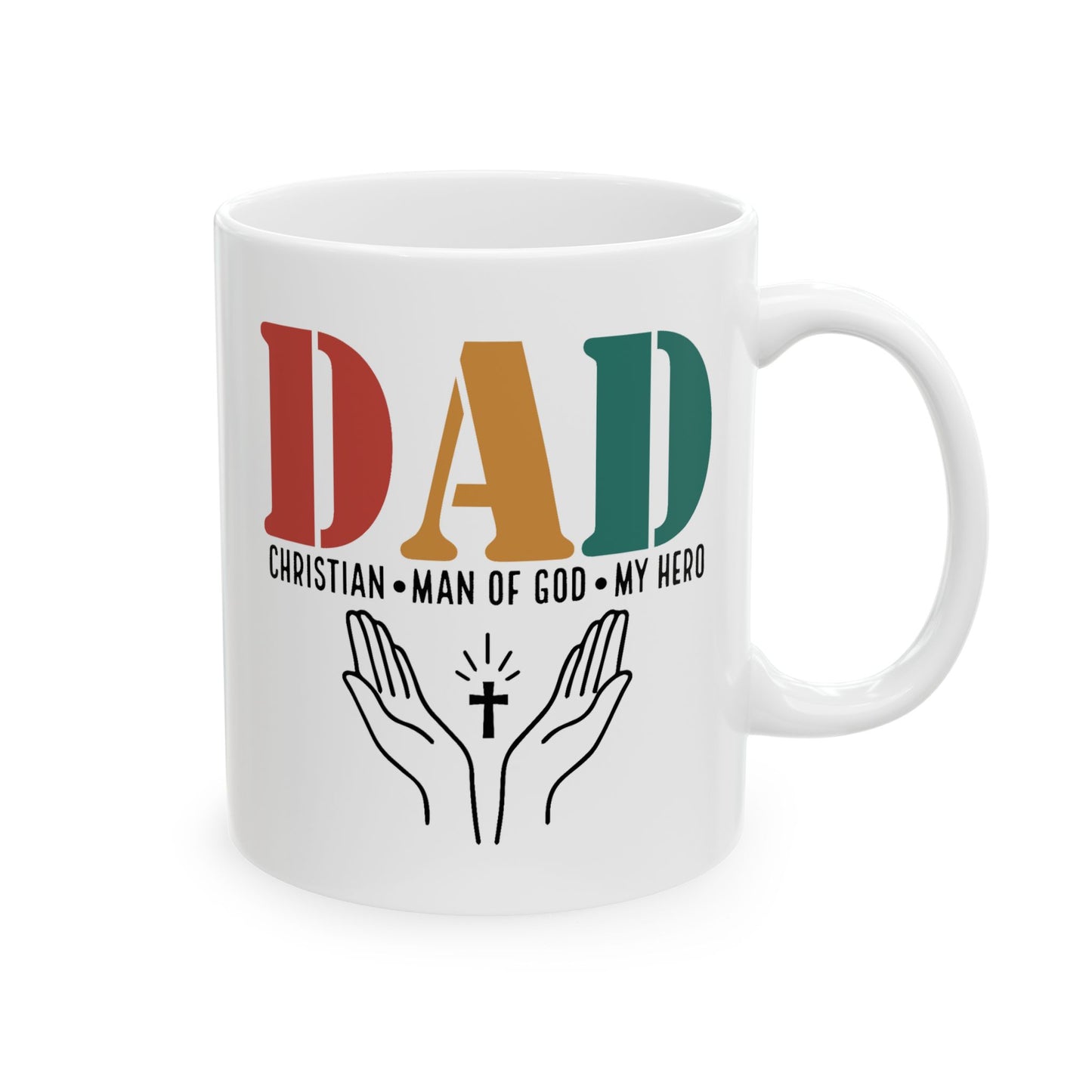 Father's Day Mug - Dad Man Of God