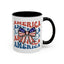 4th of July Mug - America Bow