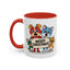 Christmas Mug - Merry Christmas Black Text Mouse Dog Cat Bird