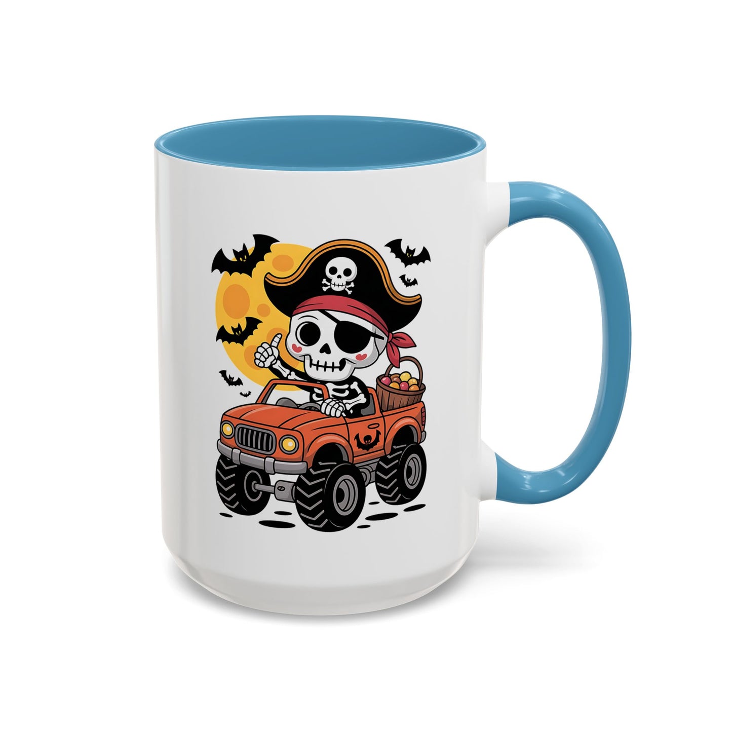 Halloween Mug - Driving Skeleton Pirate