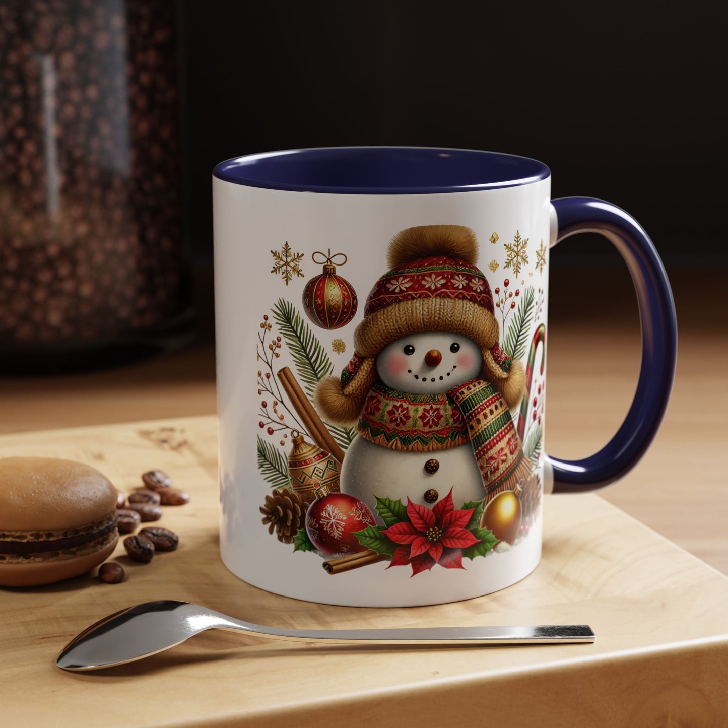 Christmas Mug - Gold Snowman