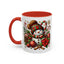 Christmas Mug - Red and Green Snowman 2