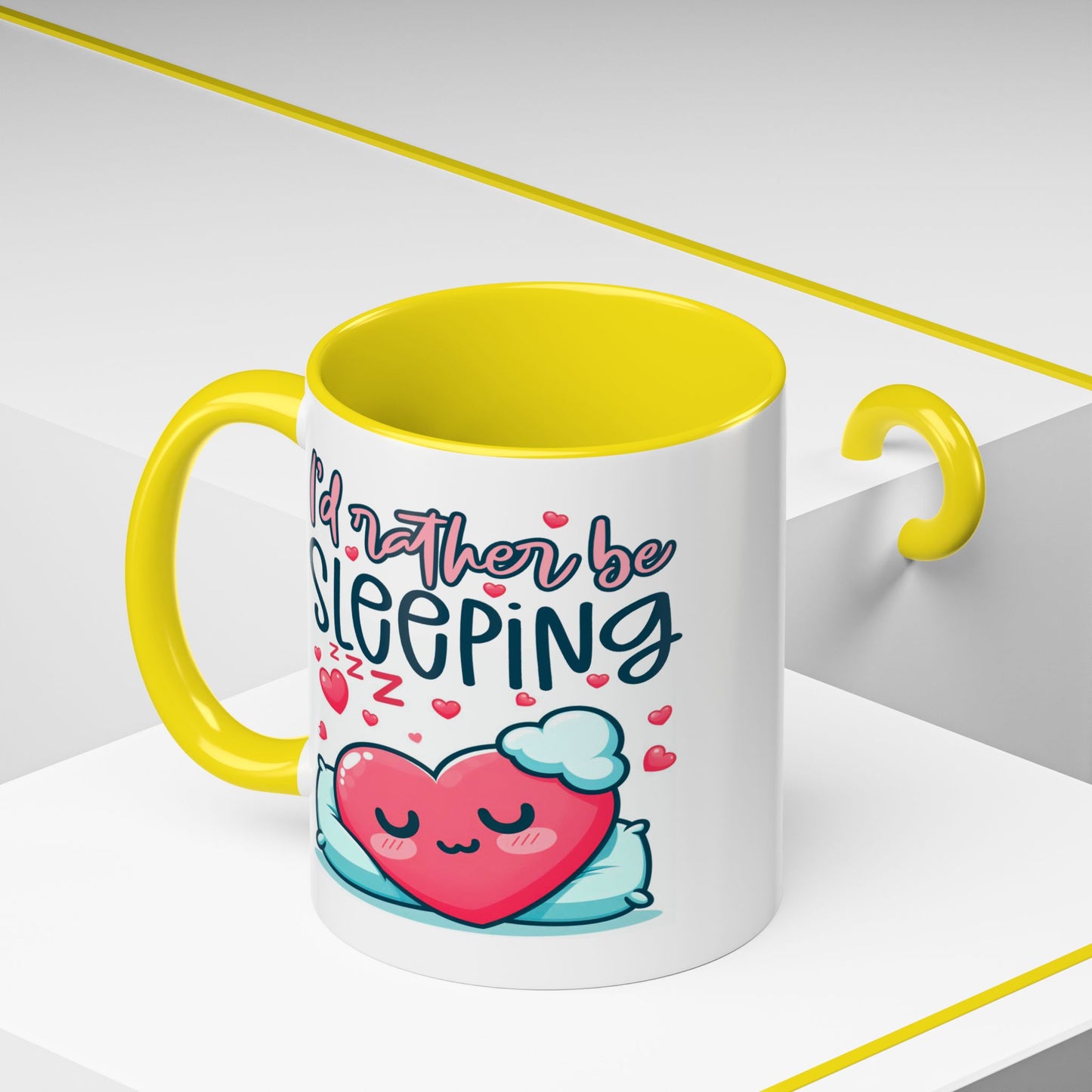Humor Mug - I'd Rather Be Sleeping Heart