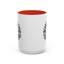 Christmas Mug - Merry Christmas White & Red Embossed Text