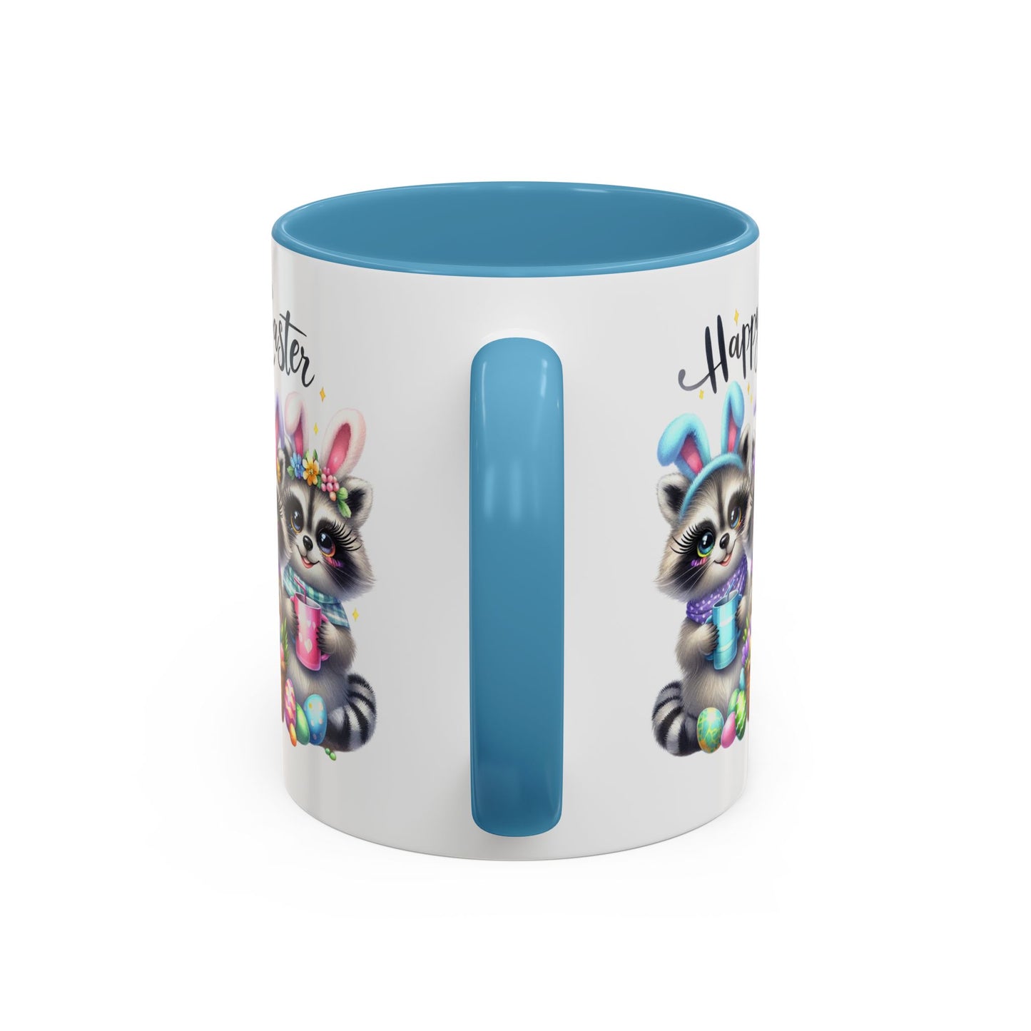 Easter Mug - Happy Easter Racoons