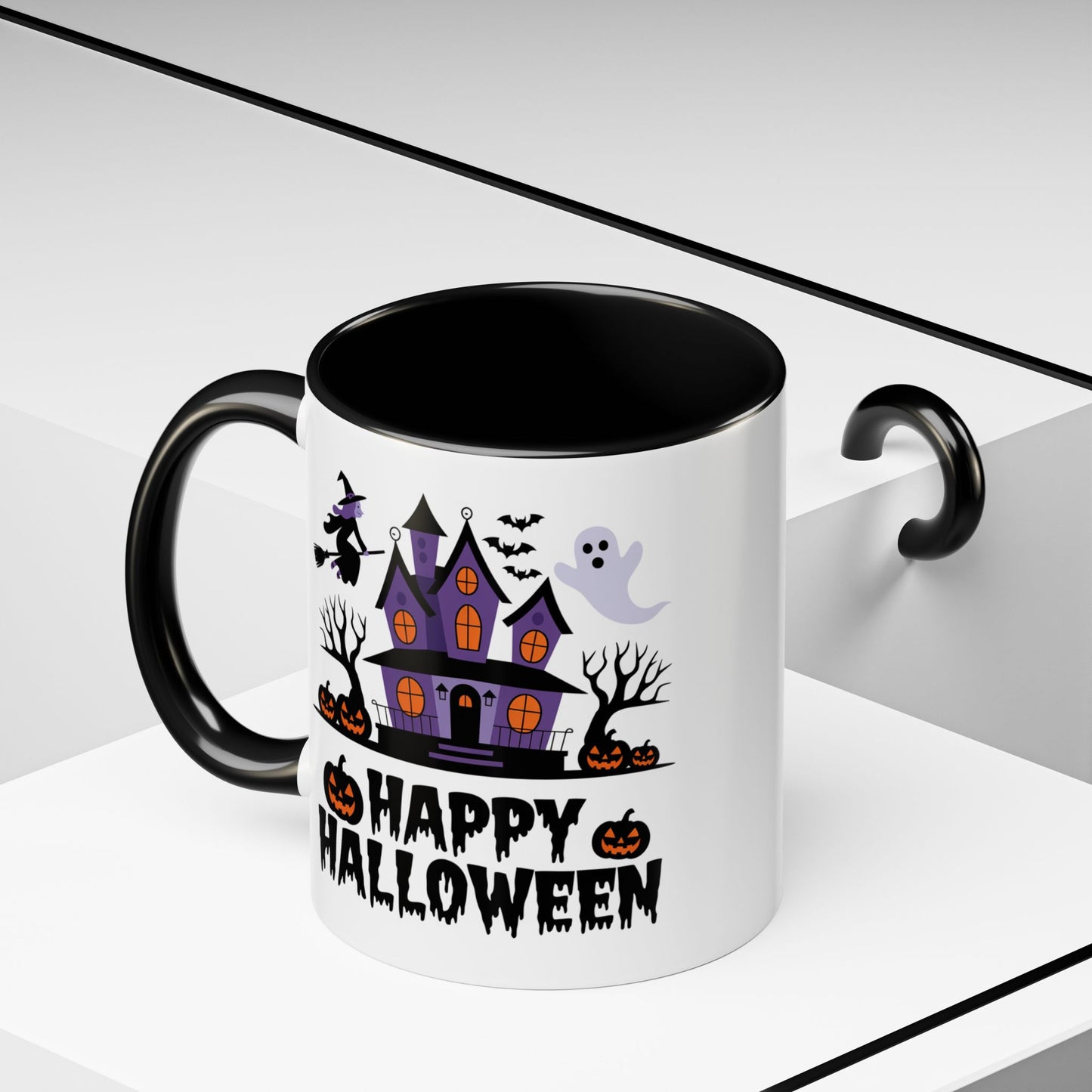Halloween Mug - Happy Halloween Purple House