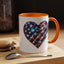 4th of July Mug - USA Sparkle Heart