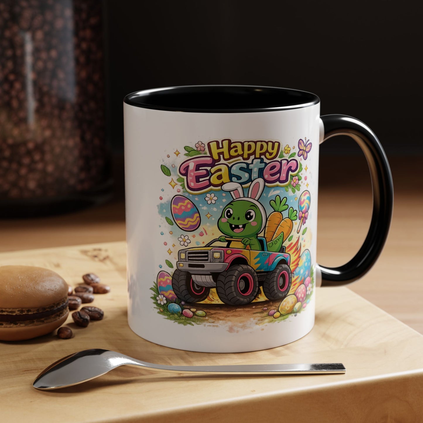 Easter Mug - Dinosaur Monster Truck