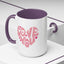 Valentine's Day Mug - Love You Heart Lettering