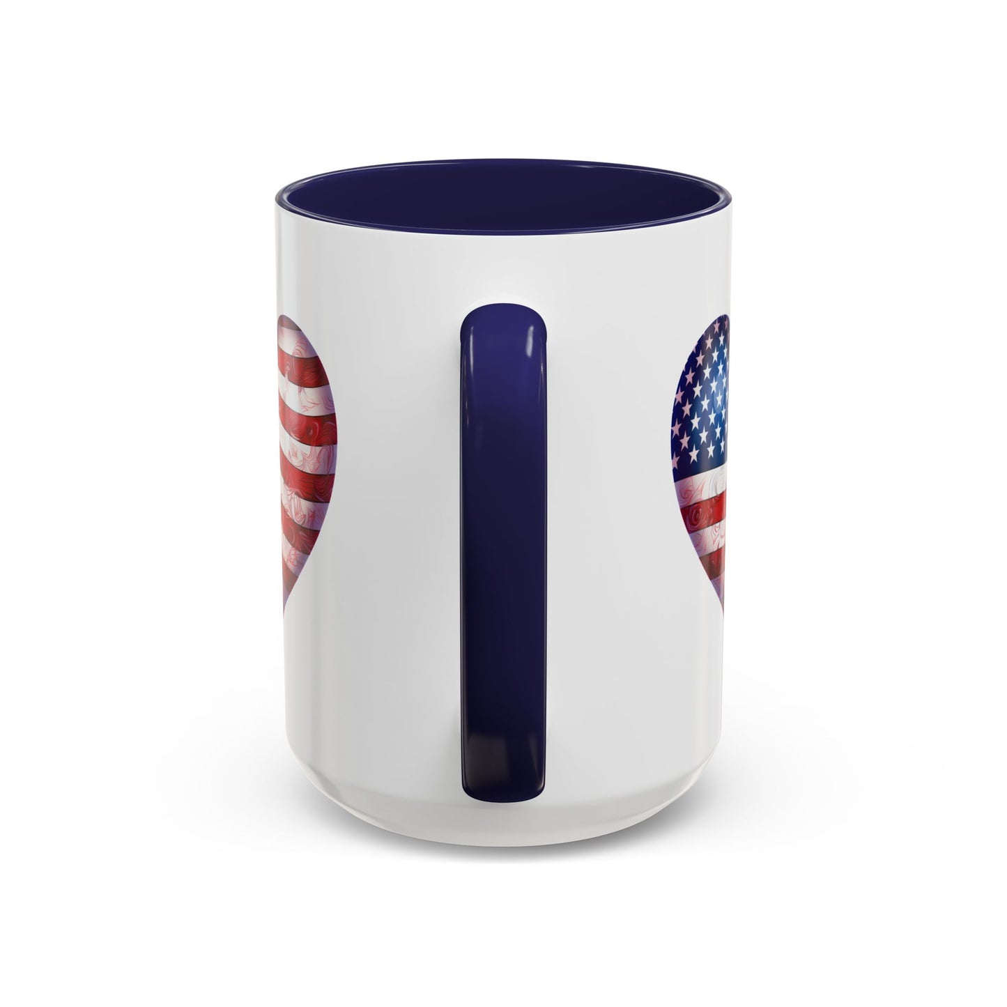 4th of July Mug - Heart American Flag