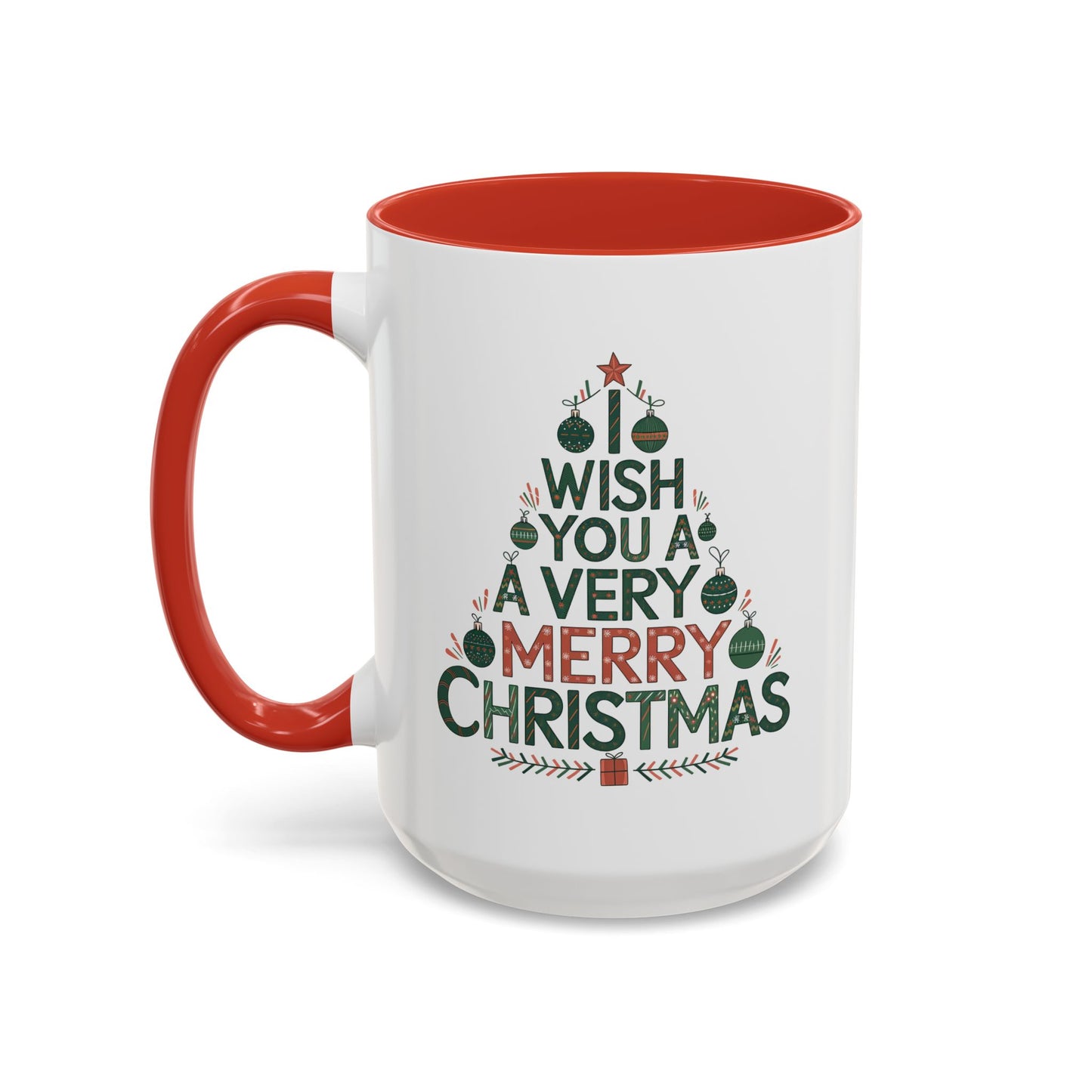 Christmas Mug - I Wish You a Merry Christmas Tree