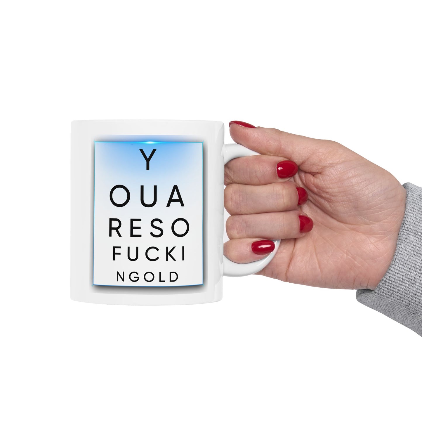 Humor Mug - Eye Test Fucking Old