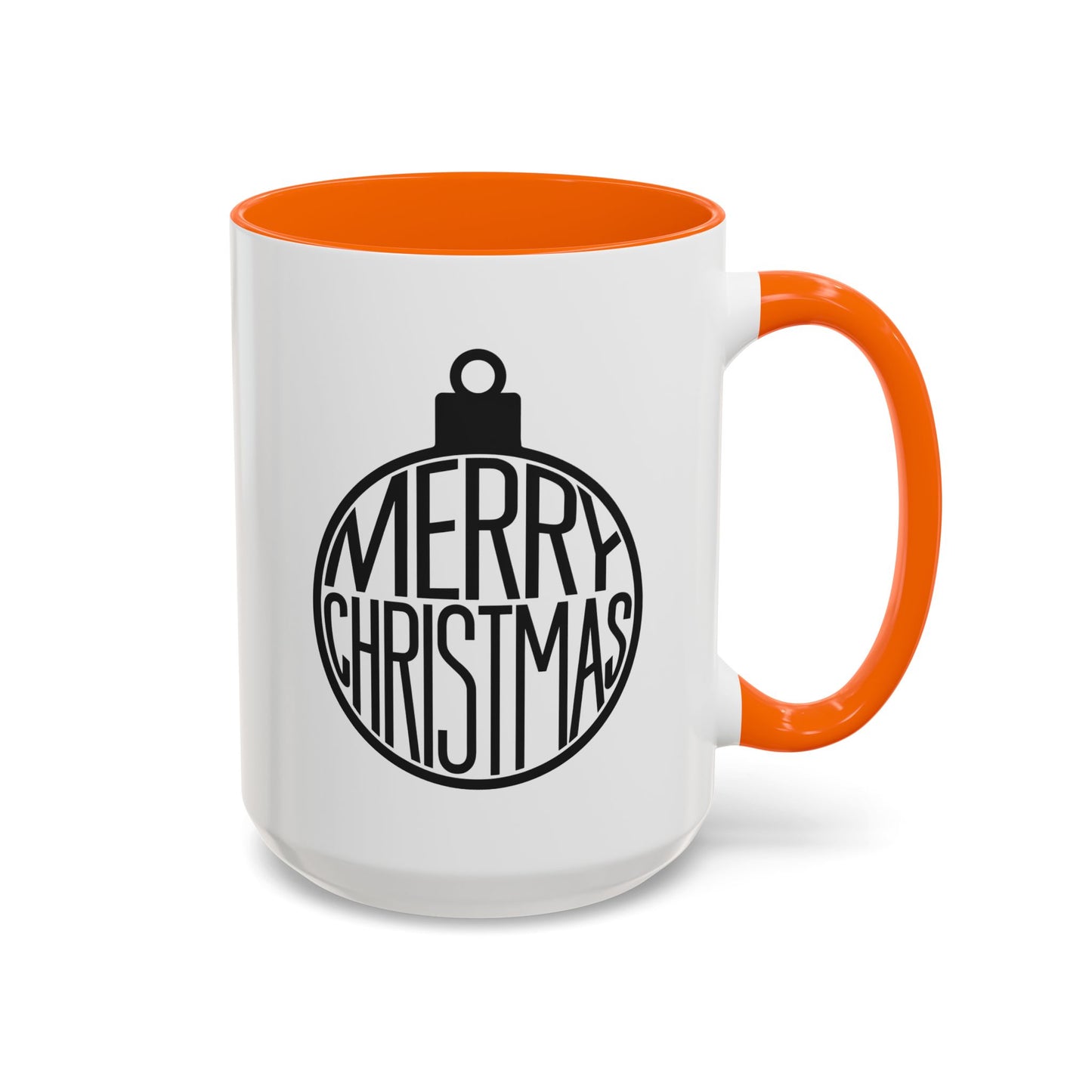 Christmas Mug - Merry Christmas Black Text Ornament