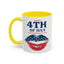 4th of July Mug - Happy 4th of July Flag Lips