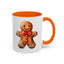 Christmas Mug - Gingerbread Man Red Bow