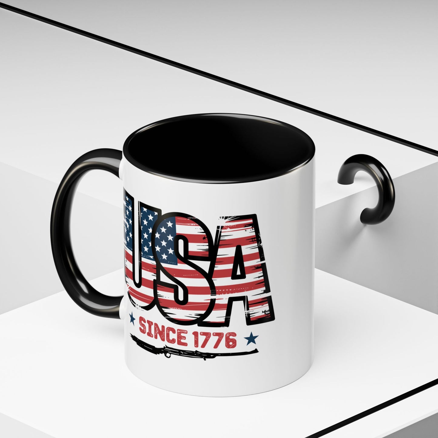 4th of July Mug - USA Since 1776 Gun
